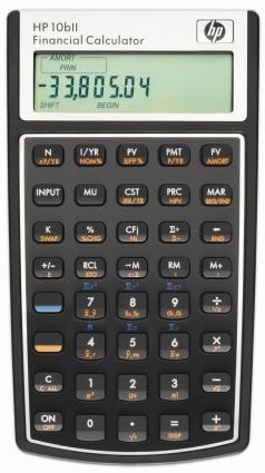 773263  HPF1902A-UUW Kalkulator HP 10BII Finans Algebraisk 